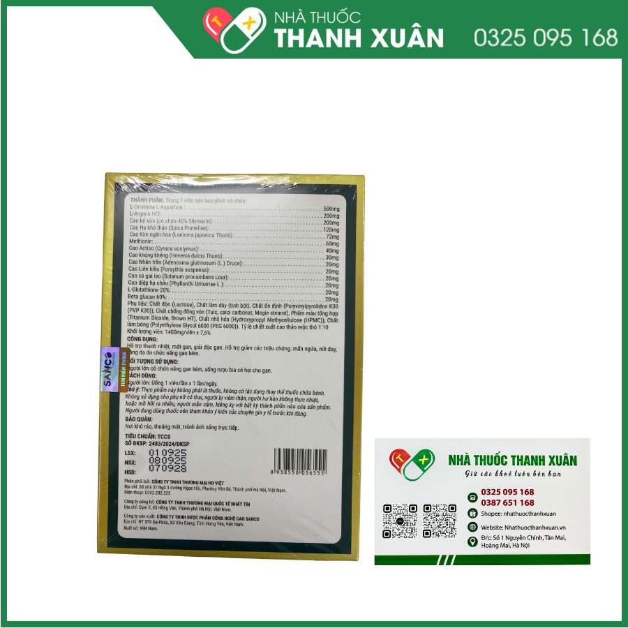 Liver Tonic Nhất Tín hỗ trợ thanh nhiệt, mát gan, giải độc gan